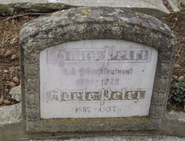 Petri Johann 1864-1928 Fronius Adele 1867-1937 Grabstein